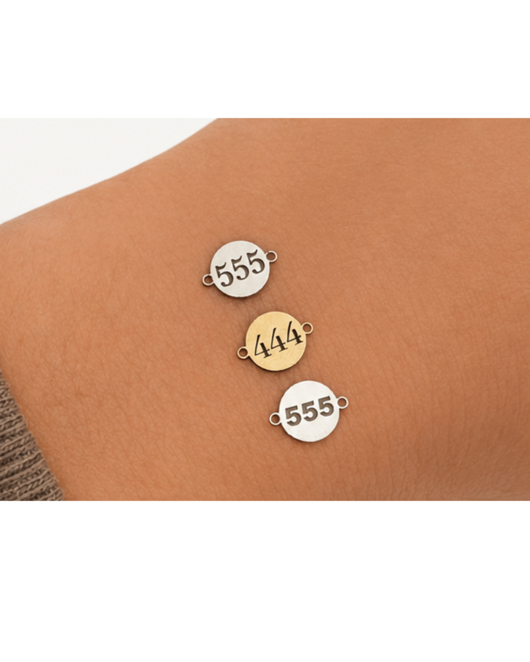 Angel Number Circle connector charms