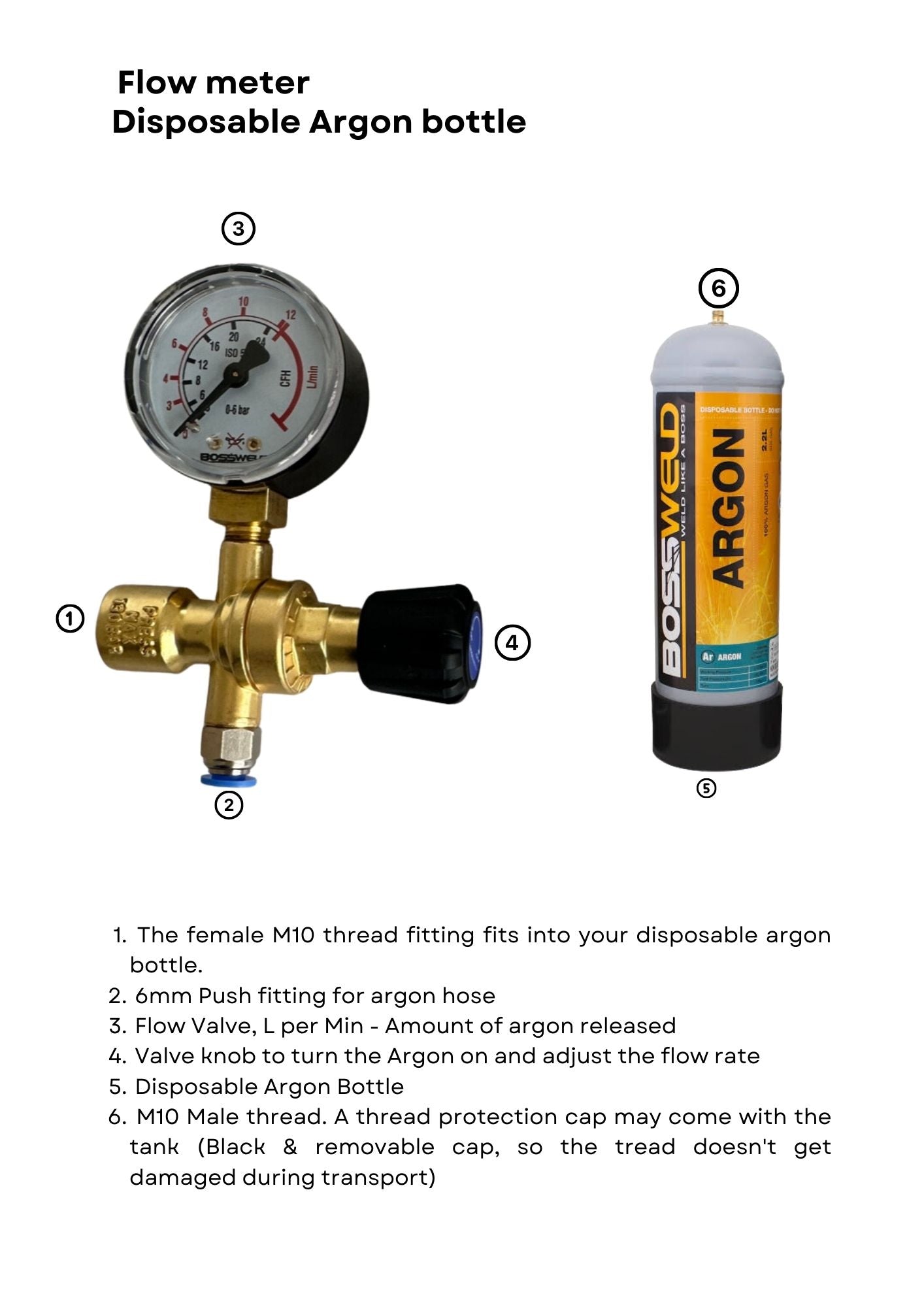 Argon Regulator (disposable)