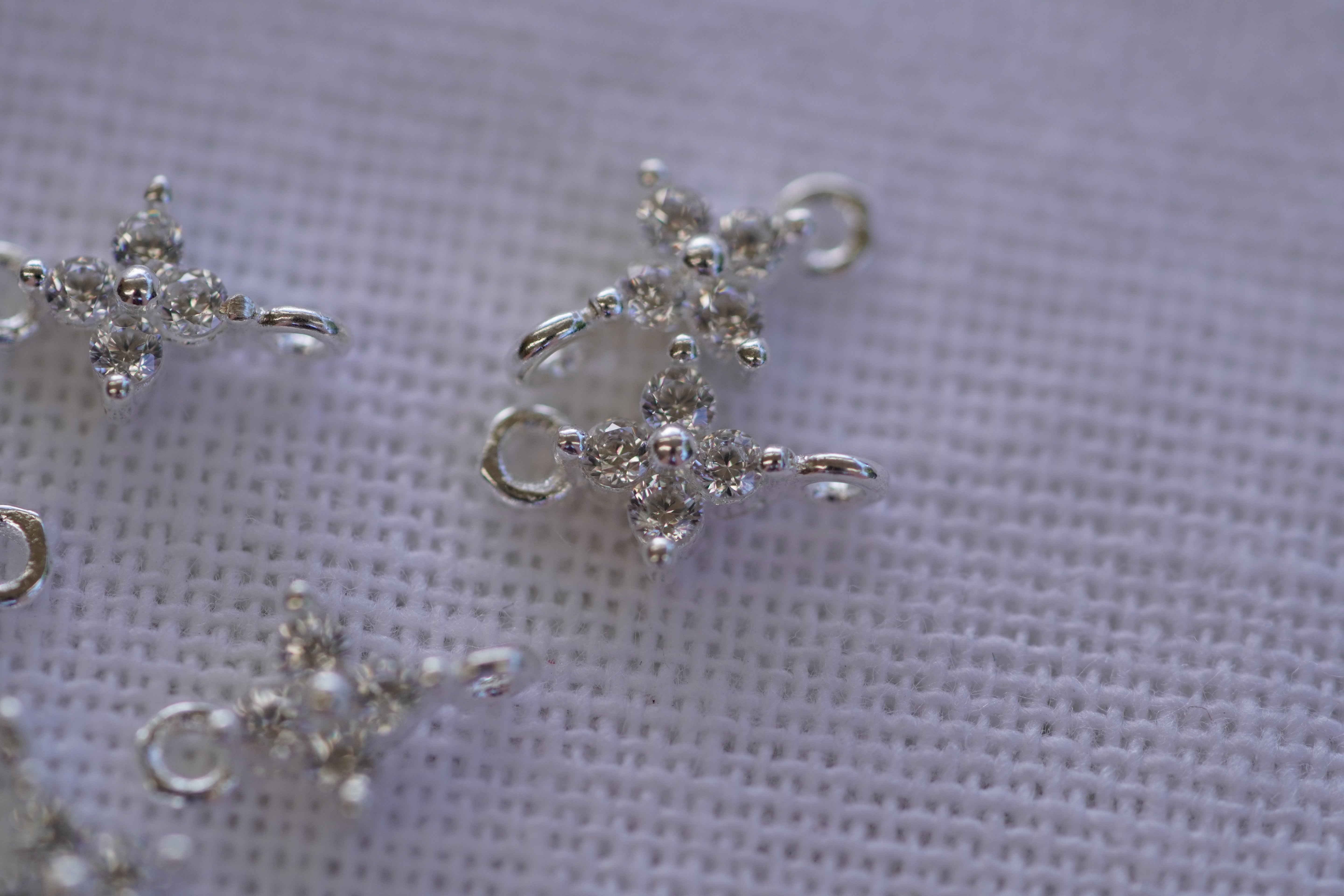 Sterling Silver Flower Linking Charm