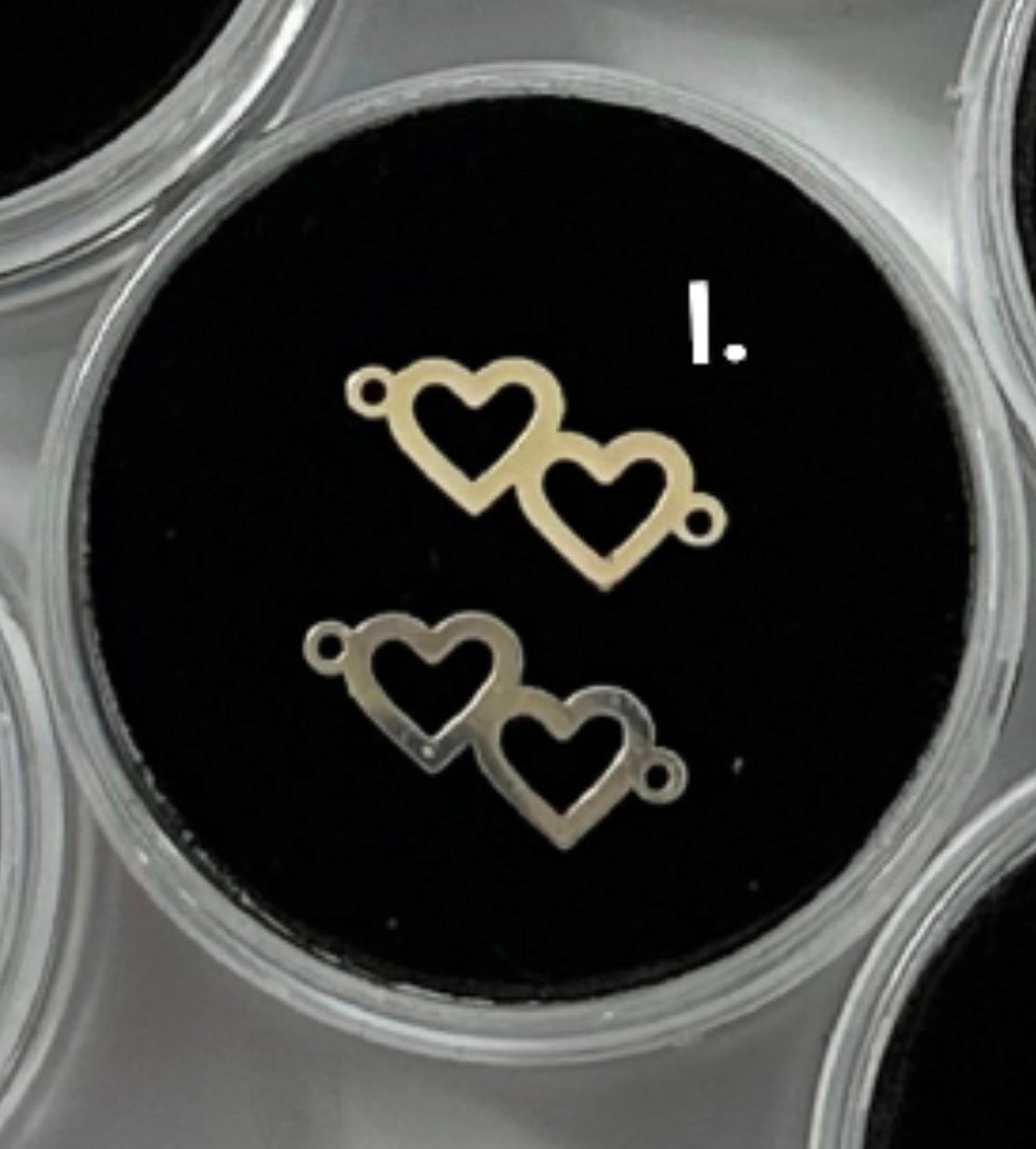 Twin Heart outline Diagonal