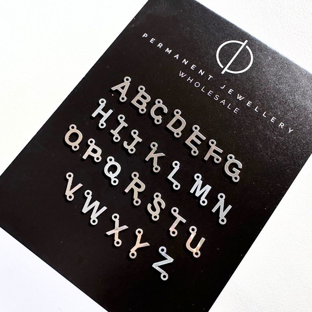 Initial Letter Charms Sideways Linking