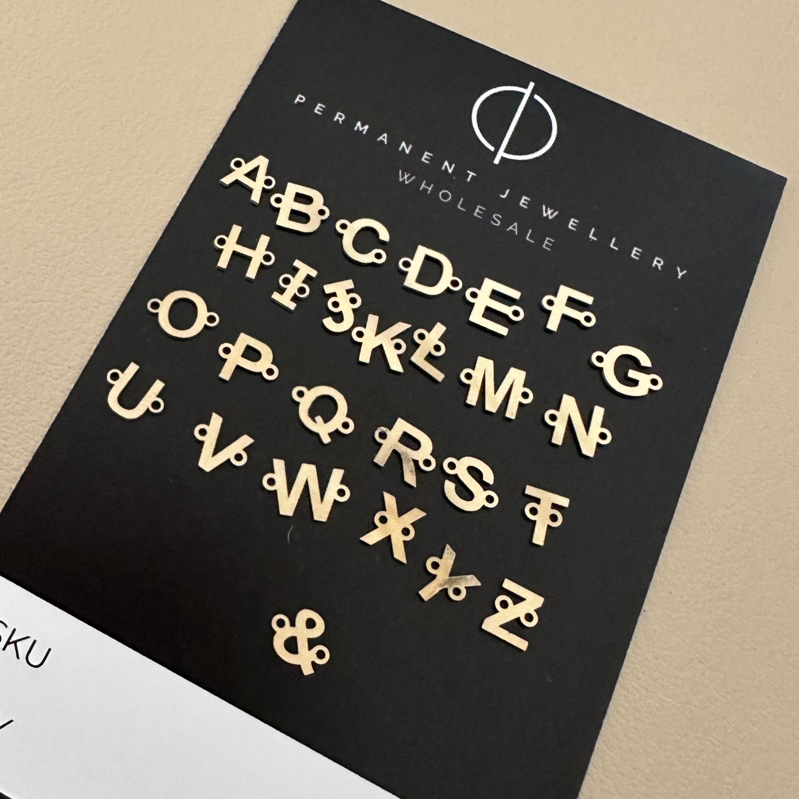 Initial Letter Charms - NEW Bold Font